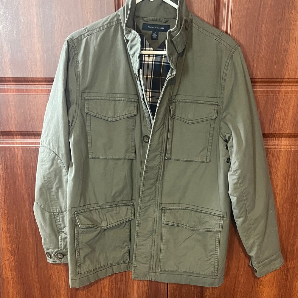 Men’s Tommy Hilfiger Olive Military Jacket